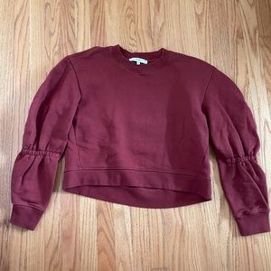 Tibi Sweatshirt - Cropped with princess shoulder